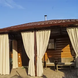 Уличные шторы с системой крепления